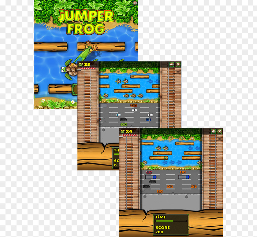 Frogger Arcade Video Game Font PNG