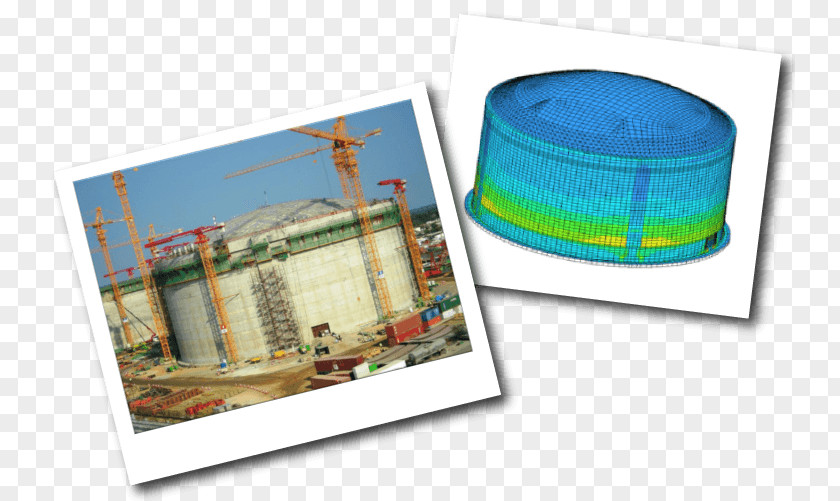 LNG Storage Tank Prestressed Concrete Water DIANA FEA PNG