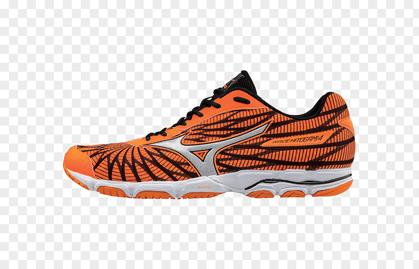 Orange Wave Sneakers Mizuno Corporation Amazon.com Shoe Running PNG