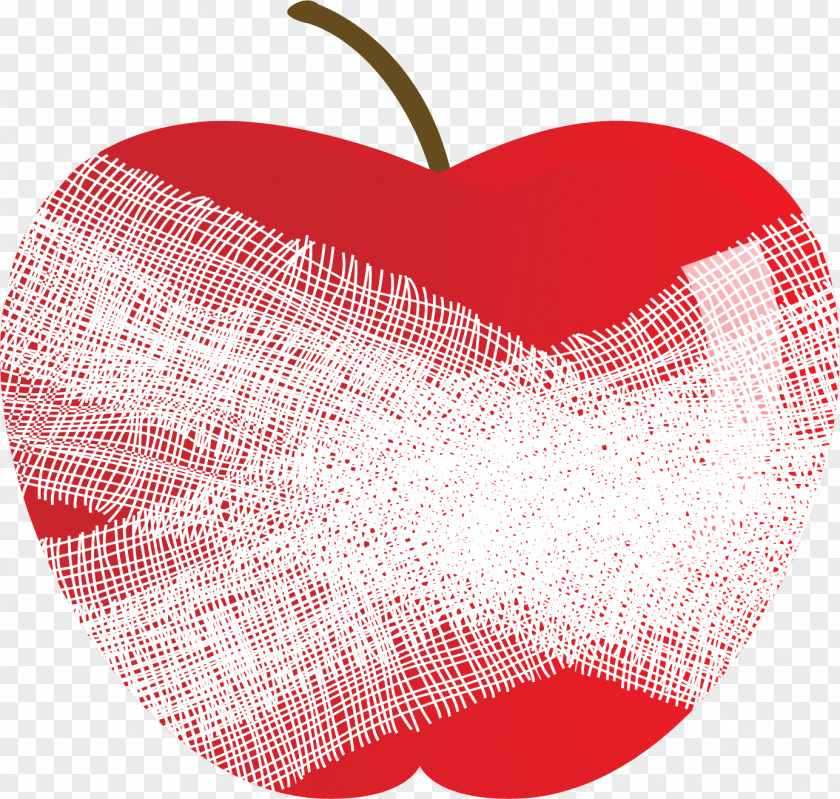 Vector Painted Gauze Pack Apples Red Royalty-free Illustration PNG