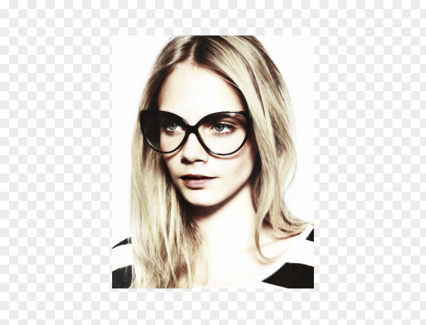 Cara Delevingne Cat Eye Glasses Sunglasses Fashion Designer PNG