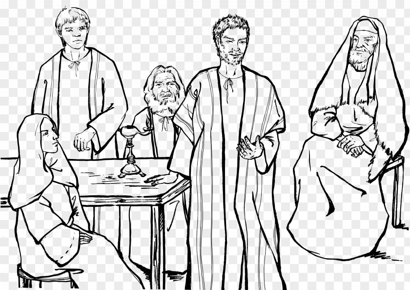 The Old Man Who Fell And Bled Lystra Conversion Of Paul Apostle Bible Coloring Book PNG