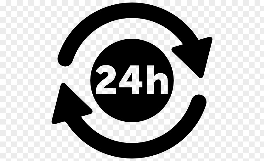 24 HOURS Symbol PNG