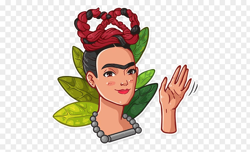 Frida Kahlo Sticker Telegram YouTube PNG