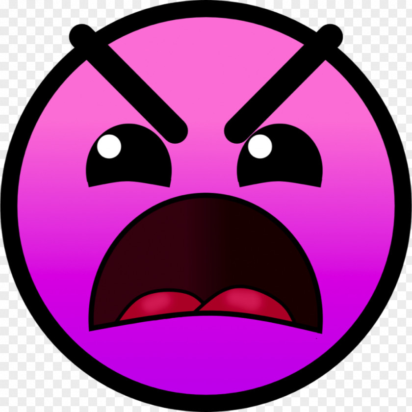 Nervous Geometry Dash Face Game Hexagon PNG