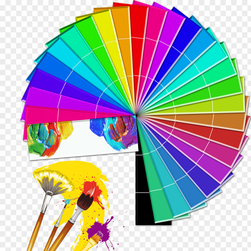 Pigment Brush Color Ring Paintbrush Gouache Graphic Design PNG