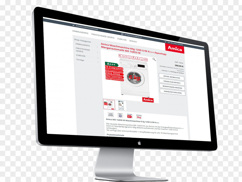 Clever Responsive Web Design Template Shopware Computer Monitors IMac PNG