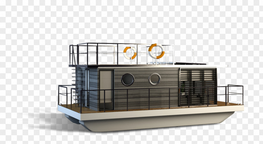 Floating Houseboat Watercraft Float PNG