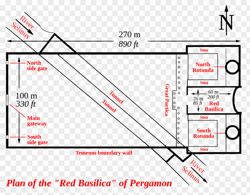 Pergamen Red Basilica Pergamon Of Maxentius Ulpia Domus Aurea PNG