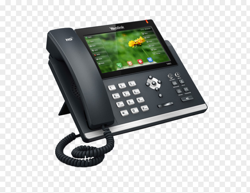 3cx Phone System VoIP Yealink SIP-T48G Session Initiation Protocol Voice Over IP Telephone PNG