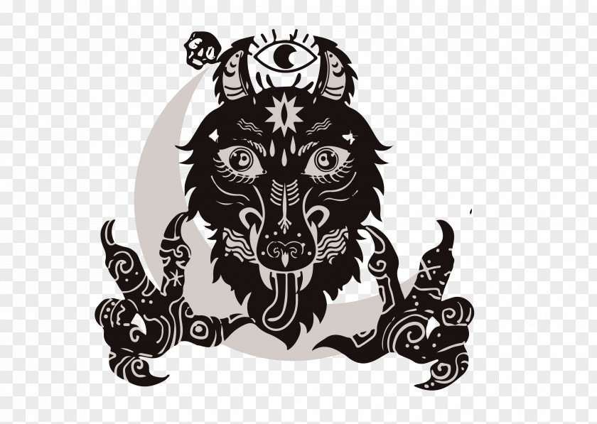 Black And White Wolf People Kill Flag Vector Can Be Edited The Werewolves Of Millers Hollow Logo PNG