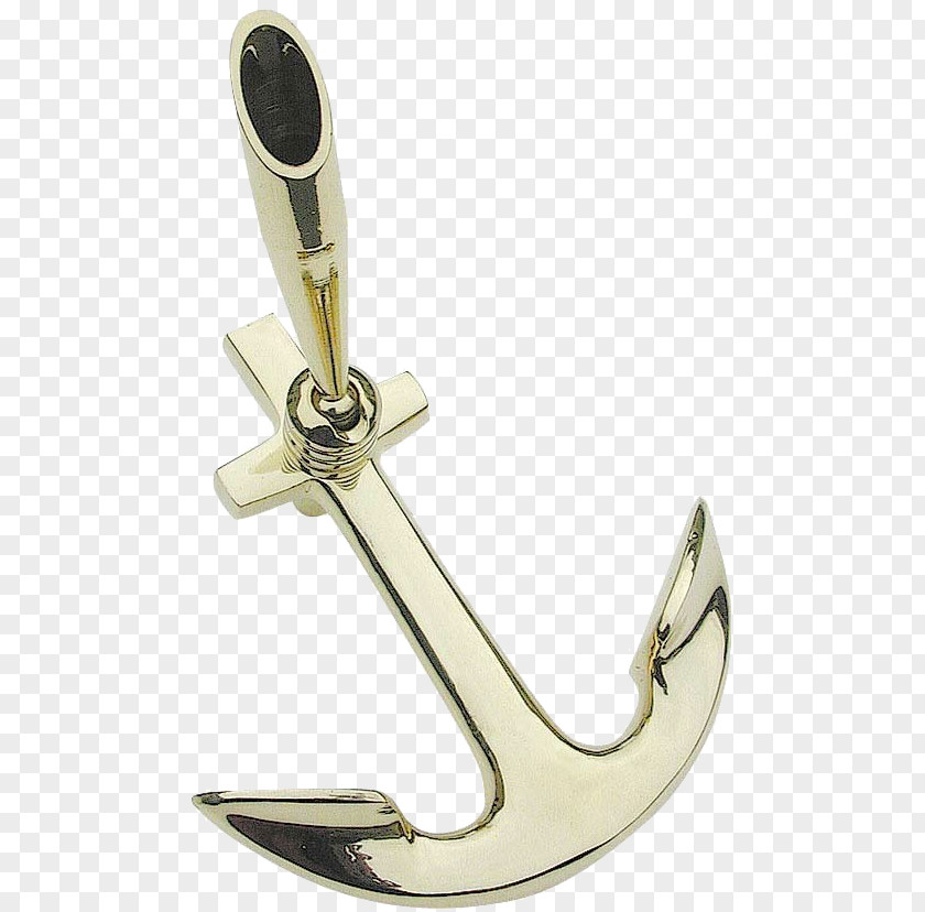 Brass Pen Anchor Metal Desk PNG