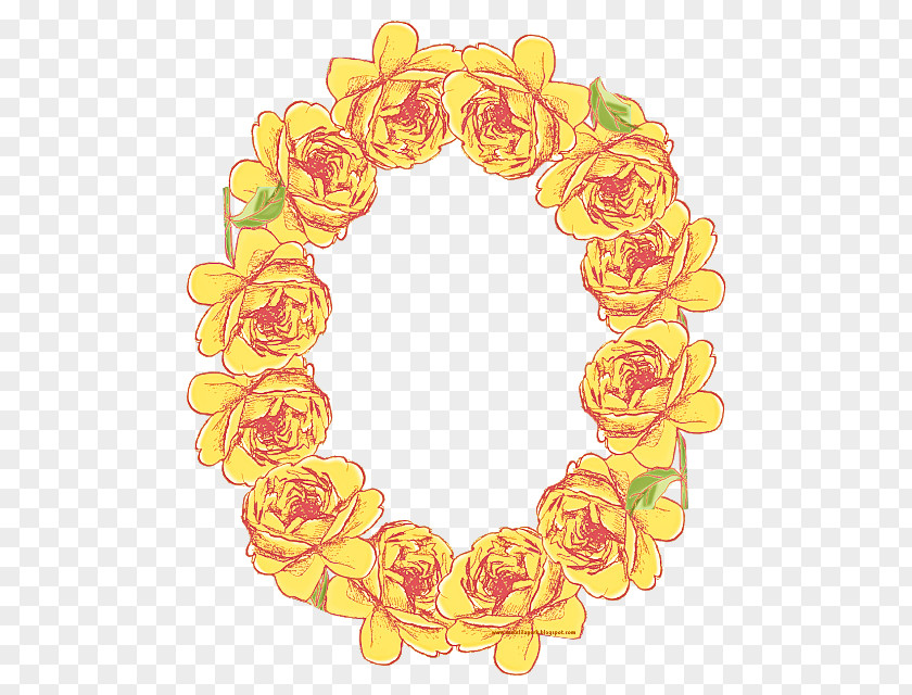 Lei Yellow Font PNG