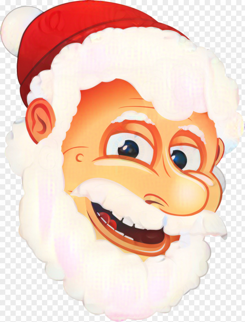 Smile Mouth Santa Claus Cartoon PNG