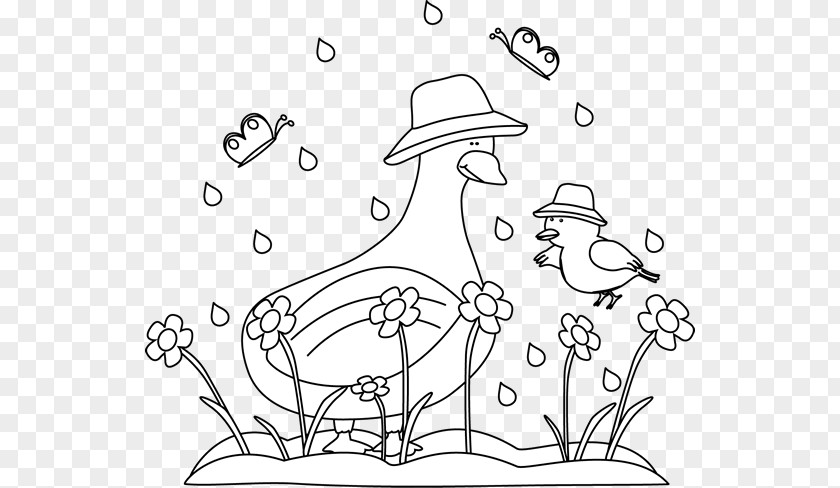 Spring Cliparts BW Black And White Clip Art PNG
