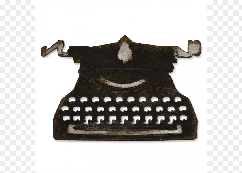 Vintage Typewriter Paper Sizzix Die Cutting PNG