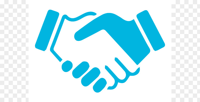 Blue Handshake Icon Download PNG