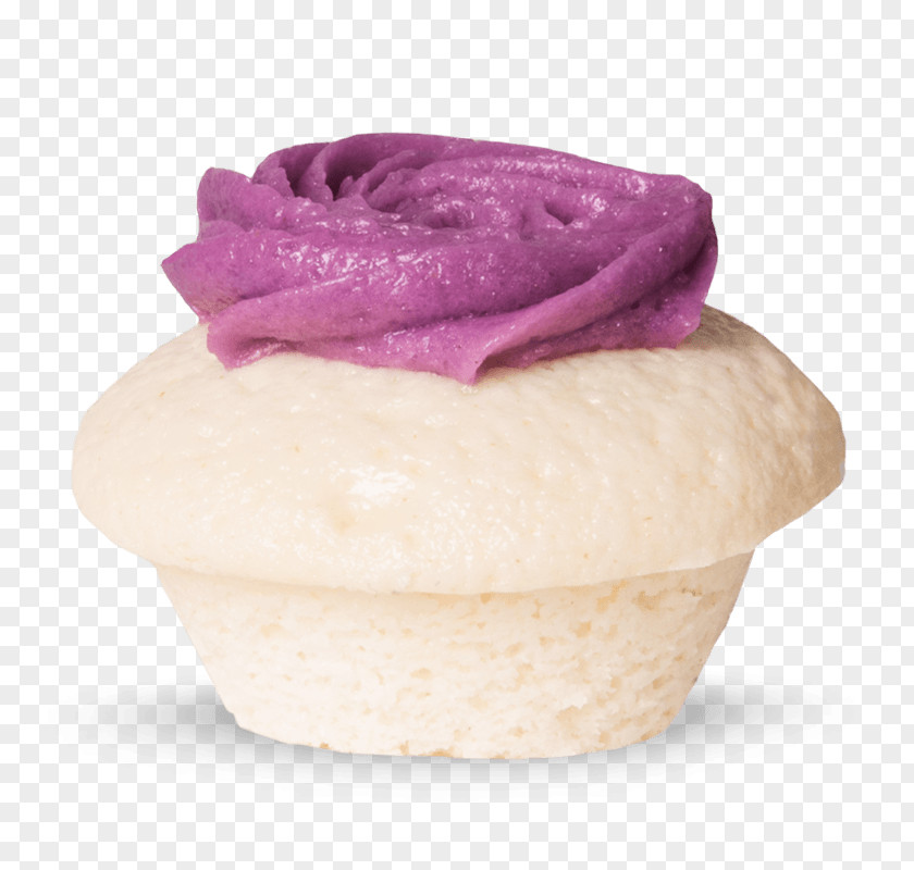 Cake Batter Cupcake Purple Buttercream Magenta Lilac PNG