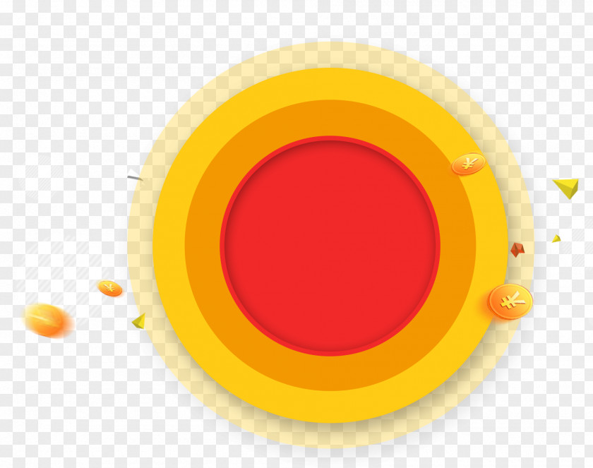 Circle Round Yellow Font PNG