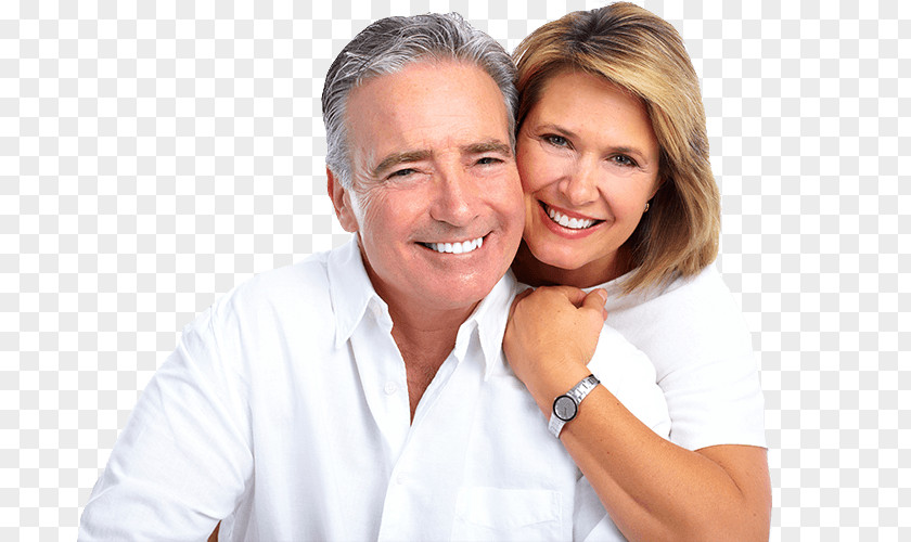 Elder Couple Cosmetic Dentistry Dental Implant Dentures PNG