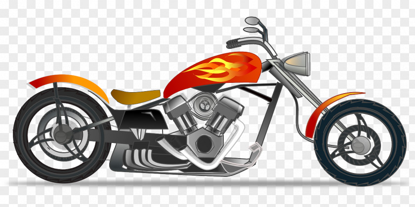 Motorcycle Vector Graphics Chopper Clip Art PNG