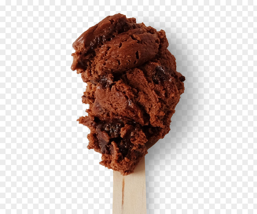 Mud Chocolate Ice Cream Brownie Cones PNG