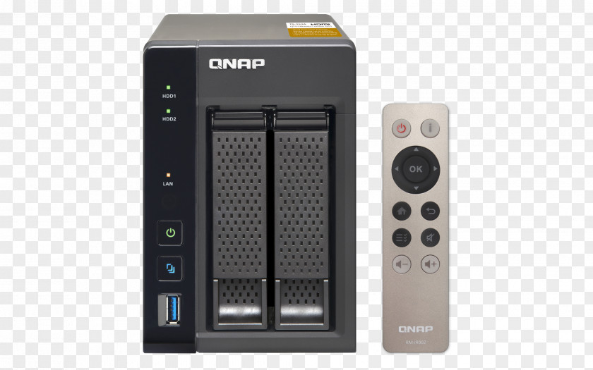 QNAP TS-253A NAS Mini Tower Ethernet LAN Black Network Storage Systems Qnap TS-253A-4G 2 Bay Nas Data PNG
