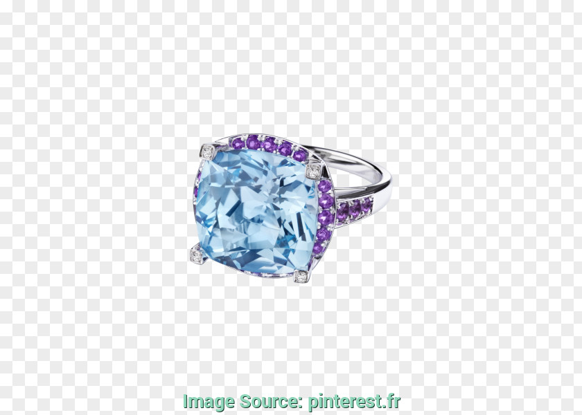 Ring Topaz Jewellery Solitaire Blue PNG