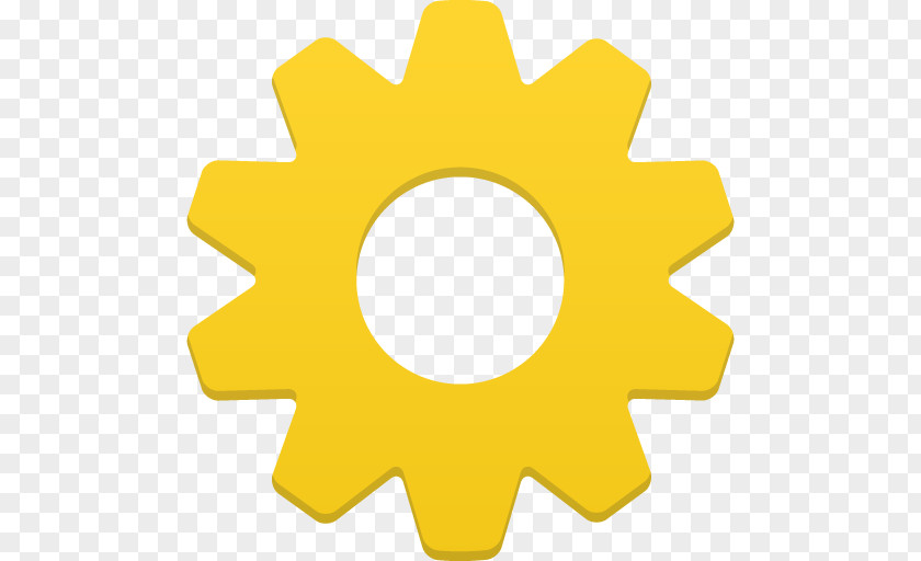Setting Angle Symbol Yellow PNG