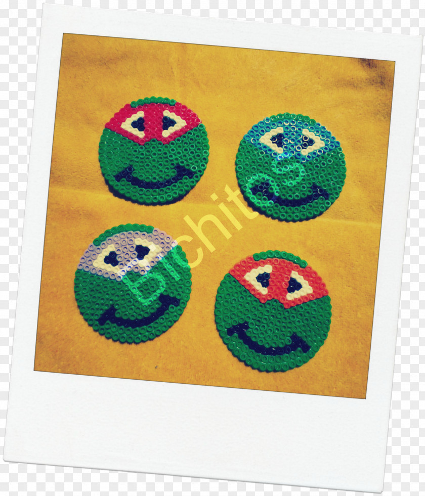 Smiley Textile Turquoise PNG