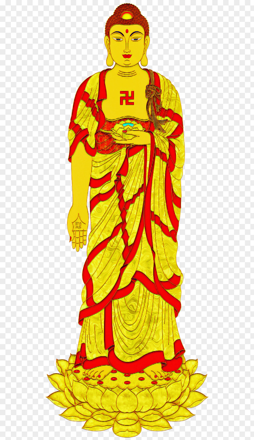 Yellow Clothing Textile Costume Design Dress PNG