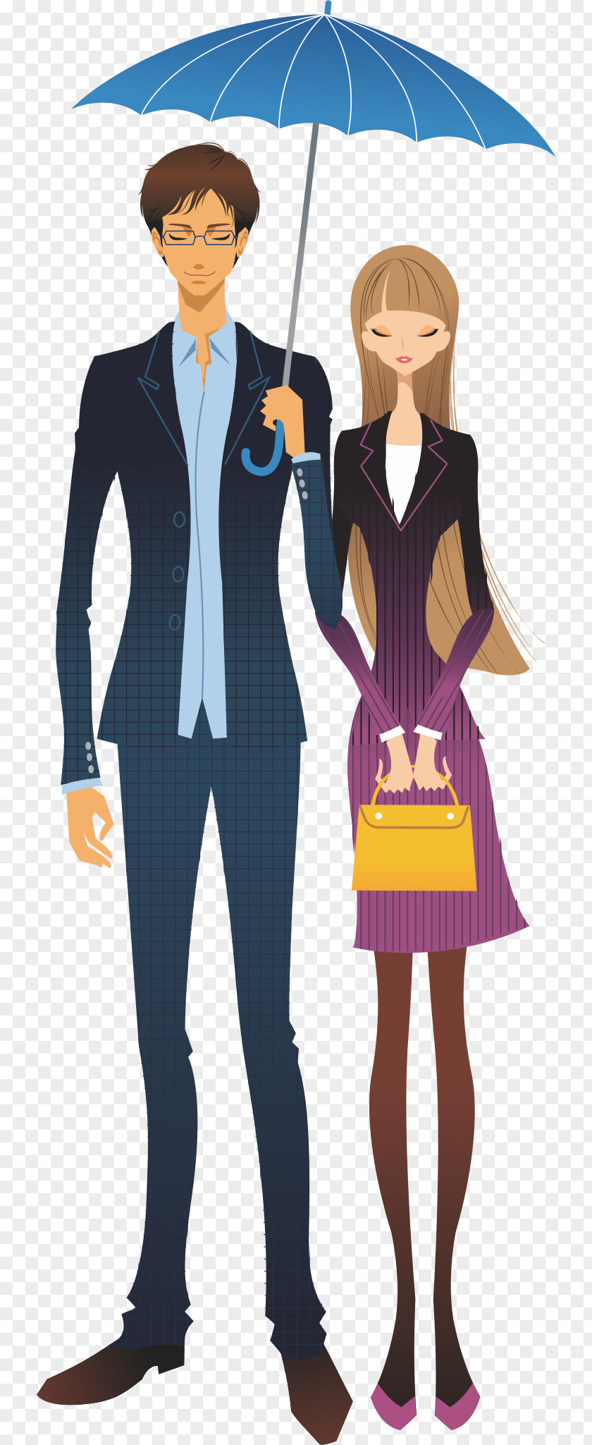 Cartoon Couple Drawing Clip Art PNG