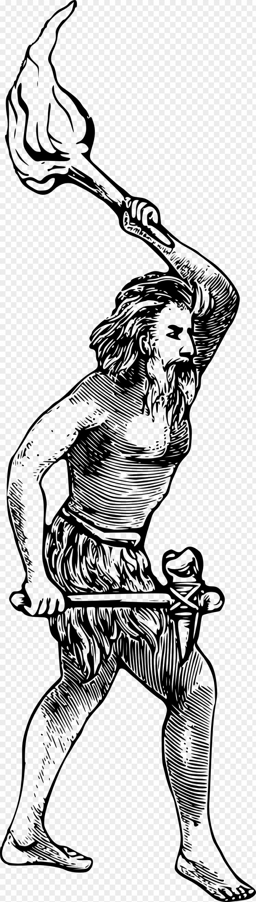 Caveman Cartoon Drawing Clip Art PNG