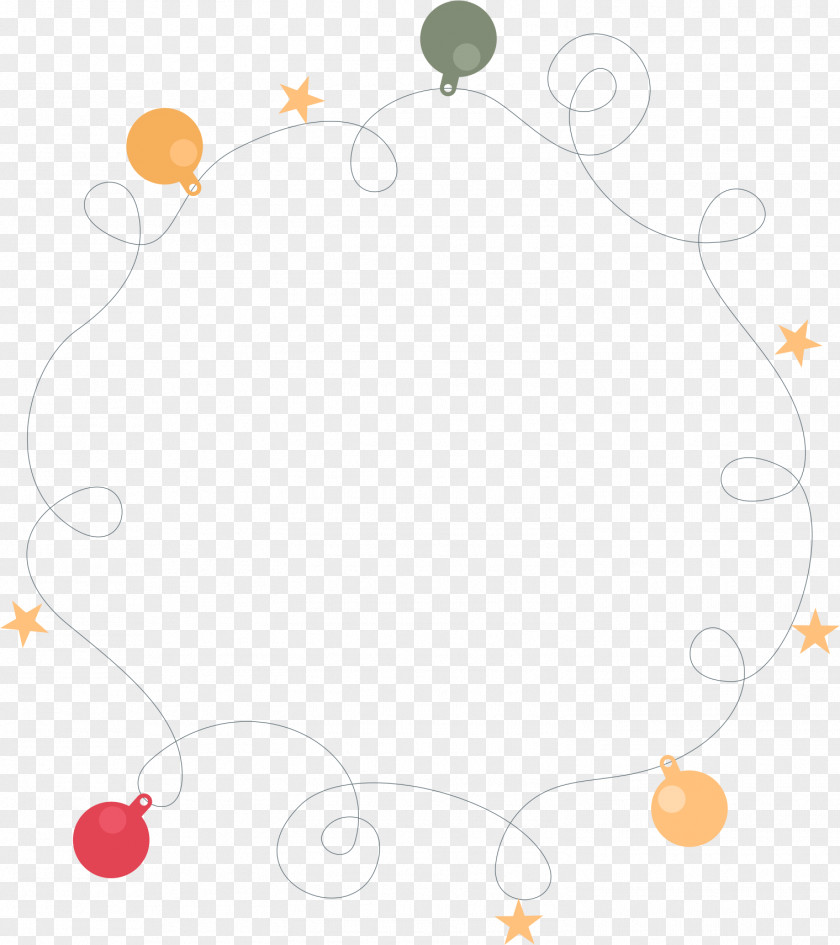 Christmas Bulb Border Product Design Clip Art Pattern PNG
