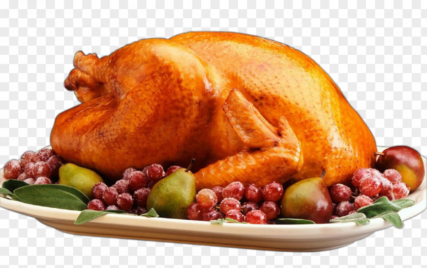 Fried Food Platter Turkey Thanksgiving Cartoon PNG