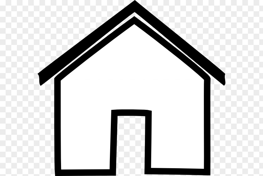 House Image Clipart White Black And Clip Art PNG