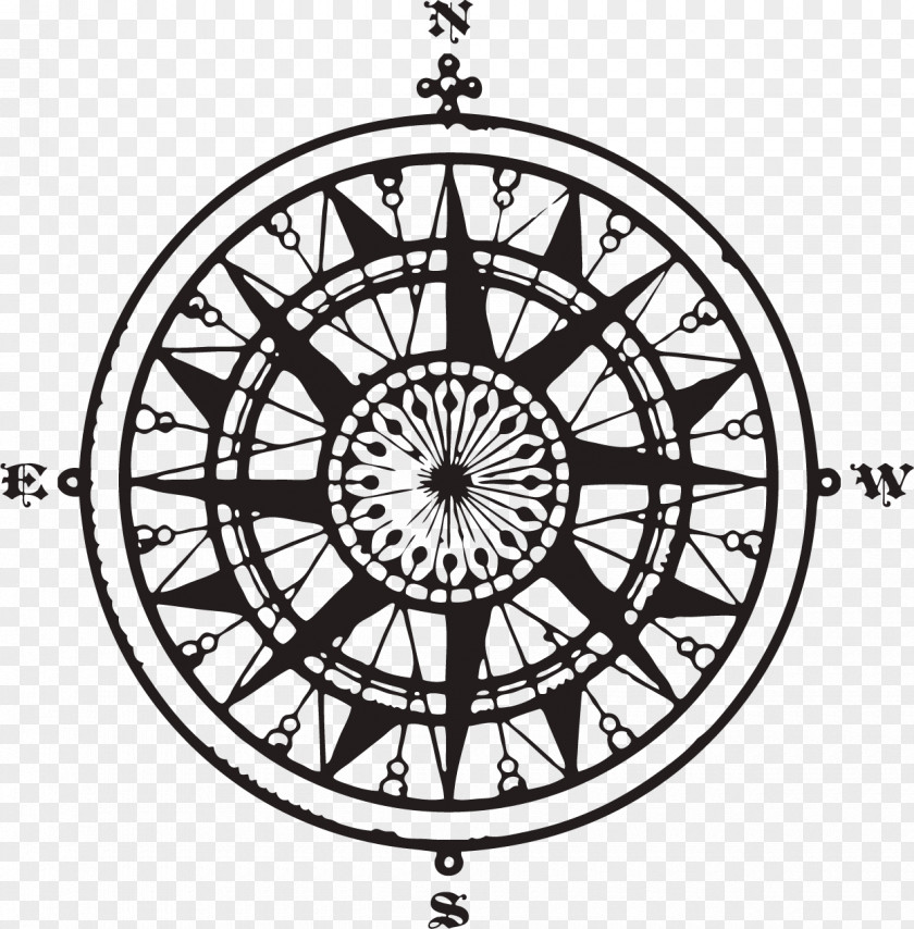 Line Drawing Compass Abziehtattoo Flash Body Art PNG