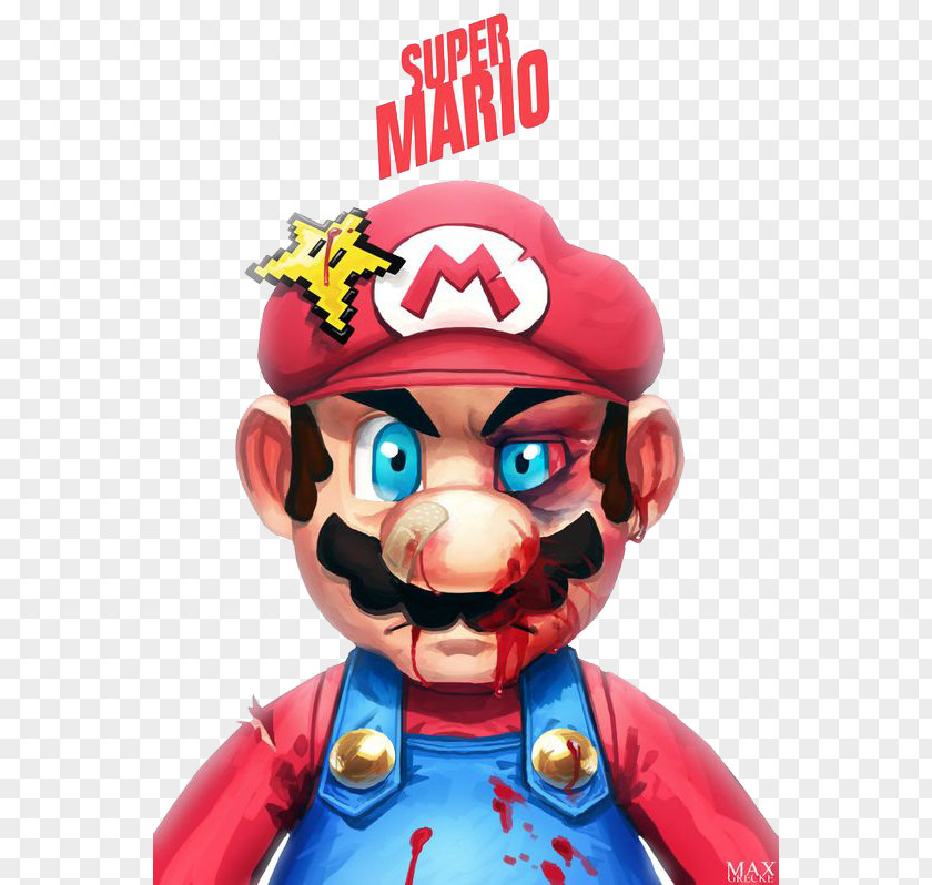 Bloody Mario Super Bros. Smash For Nintendo 3DS And Wii U New Bros PNG