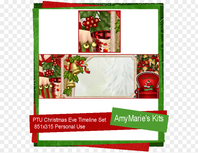 Christmas Ornament Picture Frames PNG