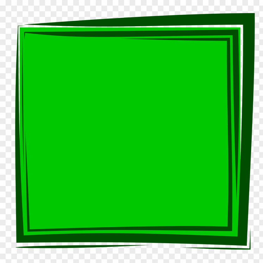 Green Frame Rectangle Square Area Font PNG