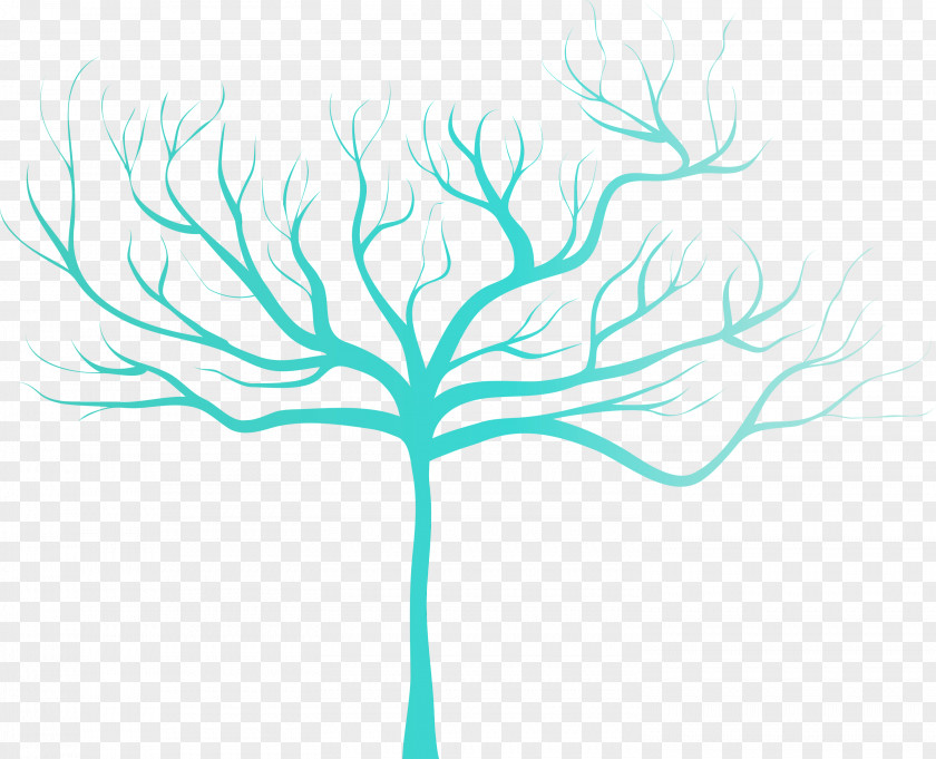 Green Turquoise Aqua Tree Leaf PNG