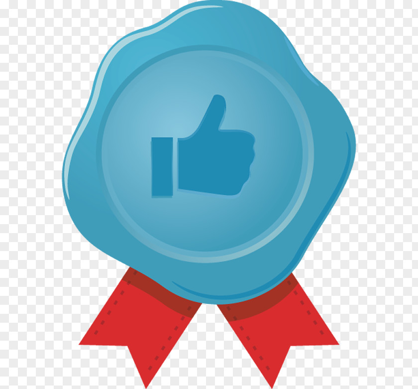 Logo Electric Blue Recommend Stamp Thumb Up PNG