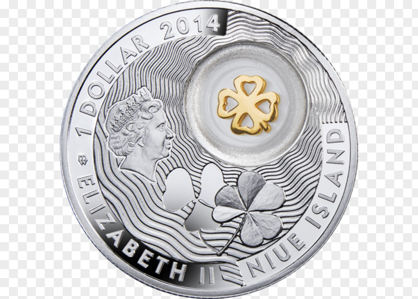 Lucky Symbols Silver Coin Utah Aurora PNG