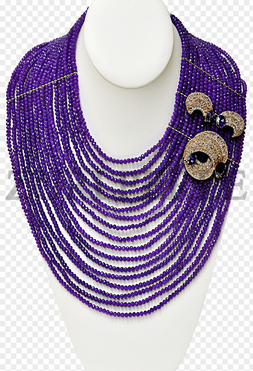 Purple Agate Necklace Bead Amethyst PNG