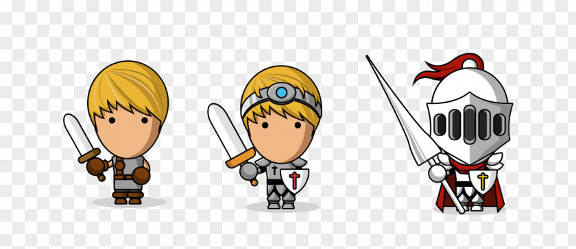 Advanced Warrior Cartoon Character PNG