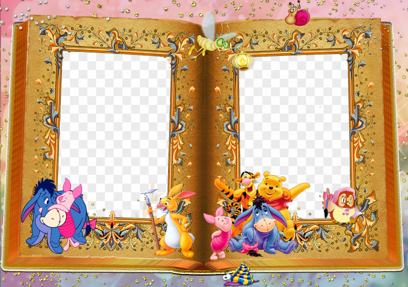 Book Frame Andersens Fairy Tales Picture Rapunzel PNG