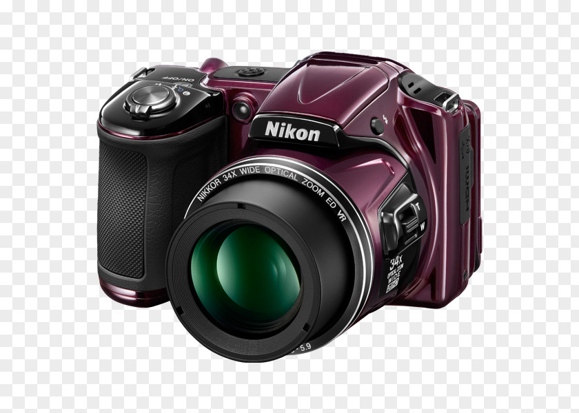 Camera Nikon COOLPIX L830 Point-and-shoot Zoom Lens PNG