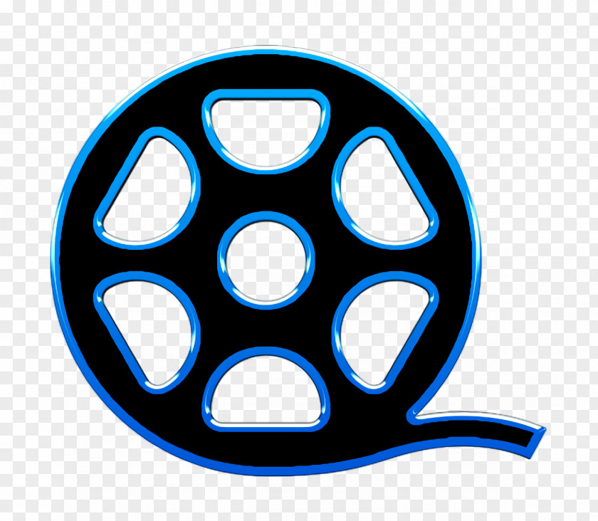 Cinematography Icon Big Film Roll Art PNG