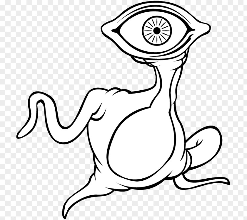 Coloring Book Eye Child Ghost PNG