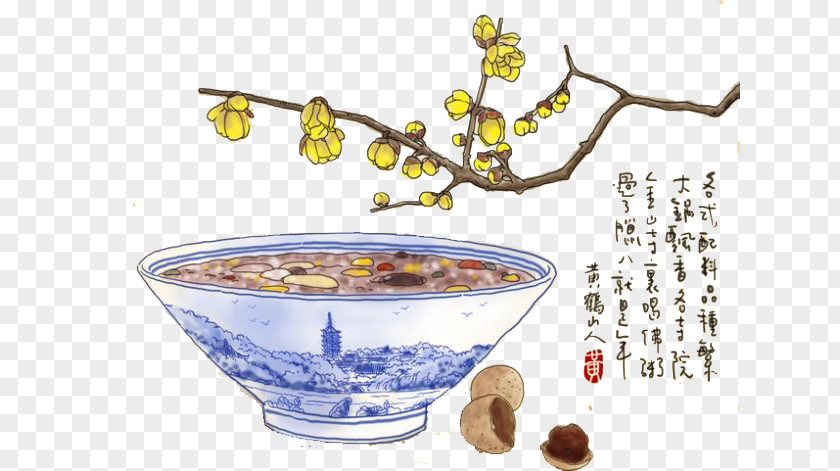 Laba Rice Pudding Congee Festival Traditional Chinese Holidays Garlic PNG